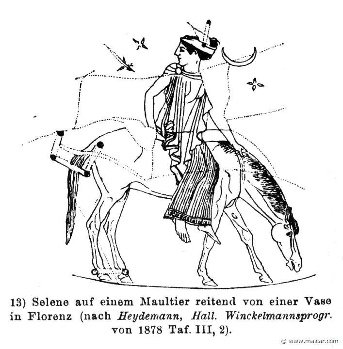 RII.2-3140c.jpg - RII.2-3140c: Selene. Wilhelm Heinrich Roscher (Göttingen, 1845- Dresden, 1923), Ausfürliches Lexikon der griechisches und römisches Mythologie, 1884.