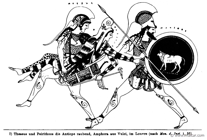 RIII.2-1778.jpg - RIII.2-1778: Theseus, Antiope, Pirithous. Wilhelm Heinrich Roscher (Göttingen, 1845- Dresden, 1923), Ausfürliches Lexikon der griechisches und römisches Mythologie, 1884.