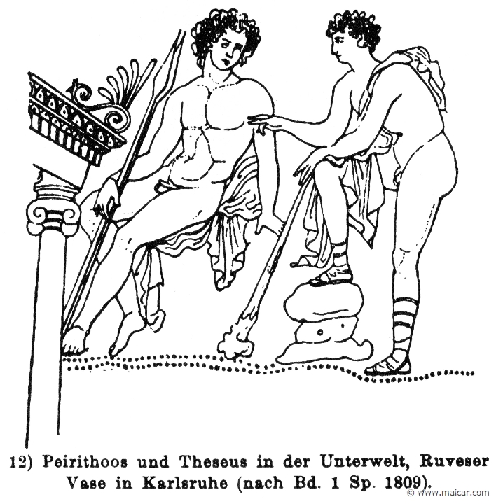 RIII.2-1786.jpg - RIII.2-1786: Pirithous and Theseus in the Underworld. Wilhelm Heinrich Roscher (Göttingen, 1845- Dresden, 1923), Ausfürliches Lexikon der griechisches und römisches Mythologie, 1884.