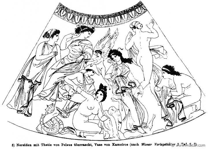 RIII.1-0219.jpg - RIII.1-0219: Peleus surprises Thetis and the Nereids. Wilhelm Heinrich Roscher (Göttingen, 1845- Dresden, 1923), Ausfürliches Lexikon der griechisches und römisches Mythologie, 1884.