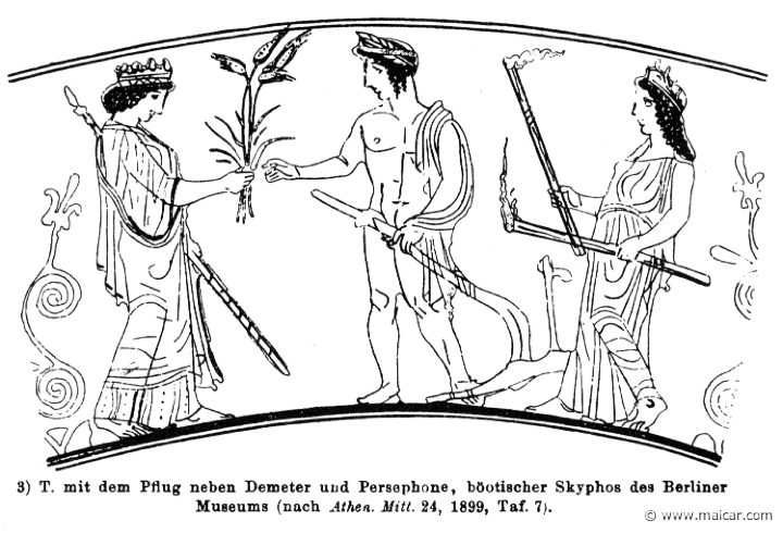 RV-1130.jpg - RV-1130: Demeter, Triptolemus, Persephone. Wilhelm Heinrich Roscher (Göttingen, 1845- Dresden, 1923), Ausfürliches Lexikon der griechisches und römisches Mythologie, 1884.