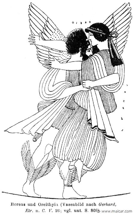 RI.1-0806.jpg - RI.1-0806: Boreas abducting Orithyia. Wilhelm Heinrich Roscher (Göttingen, 1845- Dresden, 1923), Ausfürliches Lexikon der griechisches und römisches Mythologie, 1884.