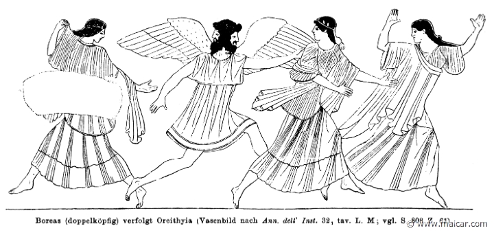 RI.1-0809.jpg - RI.1-0809: Boreas pursuing Orithyia. Wilhelm Heinrich Roscher (Göttingen, 1845- Dresden, 1923), Ausfürliches Lexikon der griechisches und römisches Mythologie, 1884.