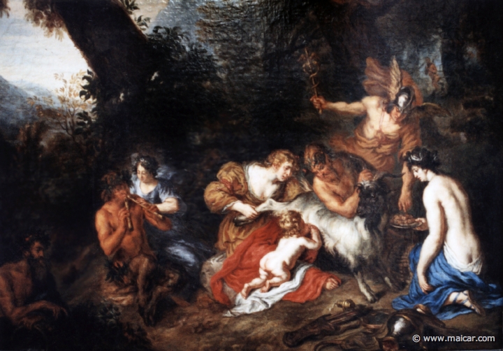 0924.jpg - 0923: Joachim von Sandrart, 1606-1688: Die Erziehung des Jupiter. Germanisches Nationalmuseum, Nürnberg.