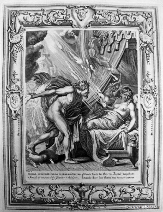 3008.jpg - 3008: Semele consumed by Jupiter’s thunder.Bernard Picart (1673-1733), Fabeln der Alten (Musen-Tempel), 1754.