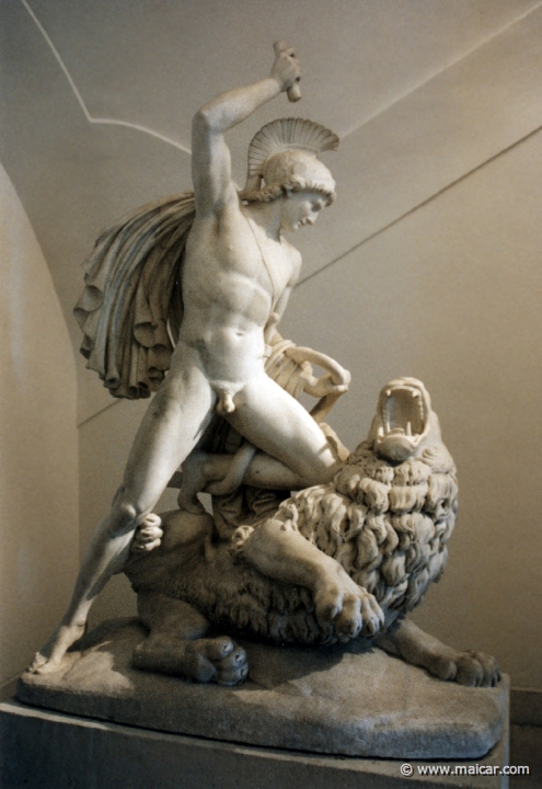 0724.jpg - 0724: Johan Nepomuk Schaller 1777-1842: Bellerophon in kampf mit Chimaira, 1821. Österreichische Galerie Belvedere, Wien.