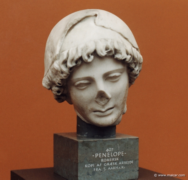 1608.jpg - 1608: Penelope. Roman copy of Greek work from 5th century B.C. Ny Carlsberg Glyptotek, Copenhagen.