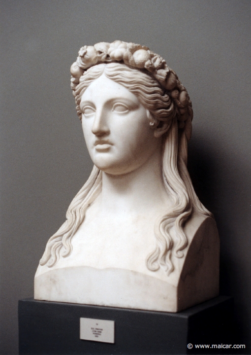 1707.jpg - 1707: H. E. Freund (1788-1840): Bust of Pomona, 1825. Ny Carlsberg Glyptotek, Copenhagen.