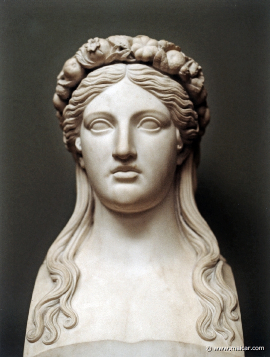 1708.jpg - 1708: H. E. Freund (1788-1840): Bust of Pomona, 1825. Ny Carlsberg Glyptotek, Copenhagen.