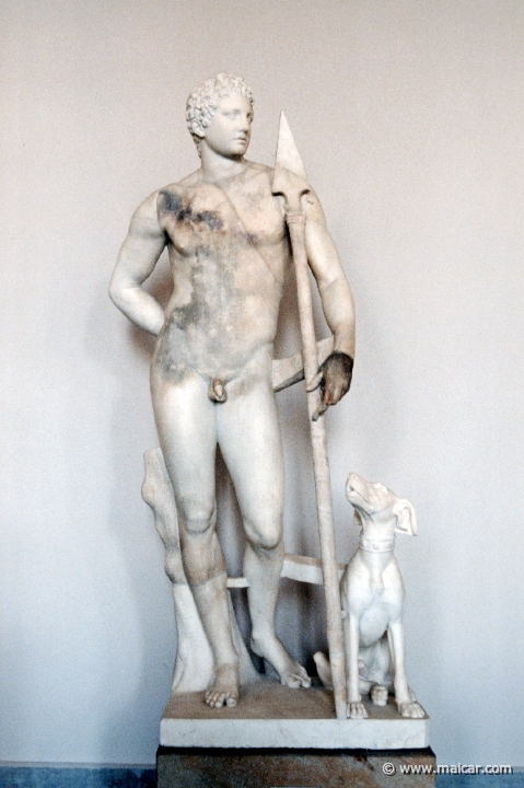 2127.jpg - 2127: Meleager, 340-330 v. Chr. Römische Kopie. Pergamon Museum, Berlin.