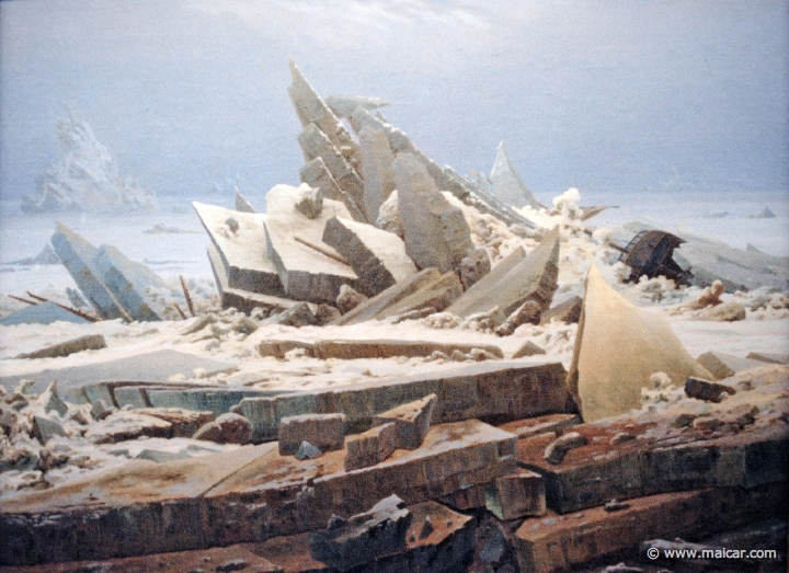 3221.jpg - 3221: Caspar David Friedrich 1774-1840: Das Eismeer 1823-24. Hamburger Kunsthalle.