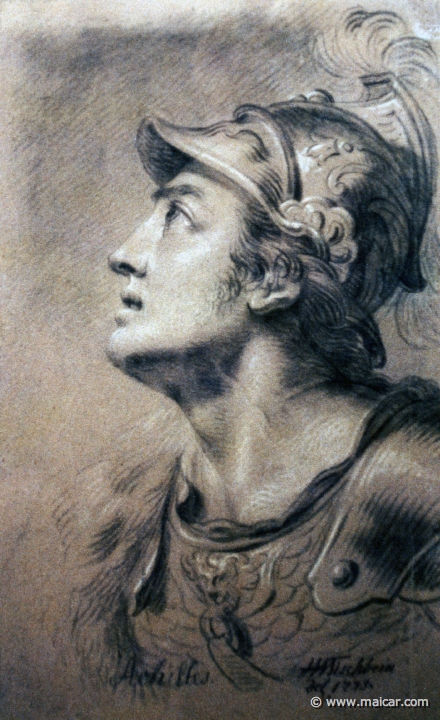 3718.jpg - 3718: Johann Heinrich Wilhelm Tischbein, 1751-1829: Achilles 1775. Landesmuseum Oldenburg, Das Schloß.