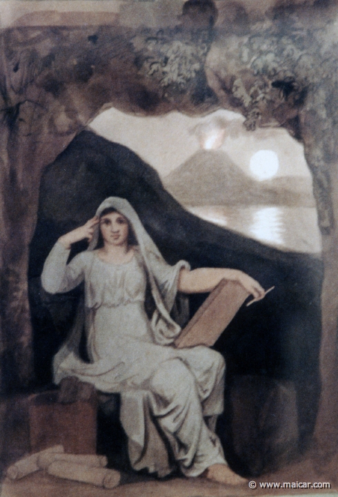 3730.jpg - 3730: Johann Heinrich Wilhelm Tischbein, 1751-1829: Sibylle von Cumae, um 1805. Landesmuseum Oldenburg, Das Schloß.