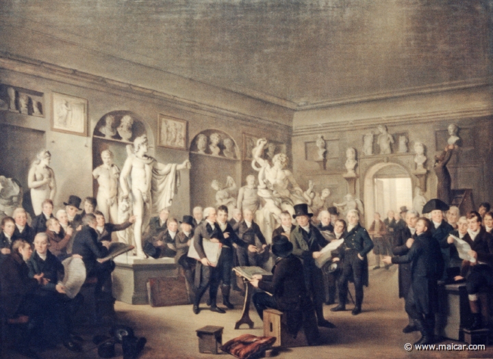 3825.jpg - 3825: Adriaan de Lelie 1755-1820: The sculpture gallery of the Felix Meritis Society in Amsterdam, 1806-9. Rijksmuseum, Amsterdam.