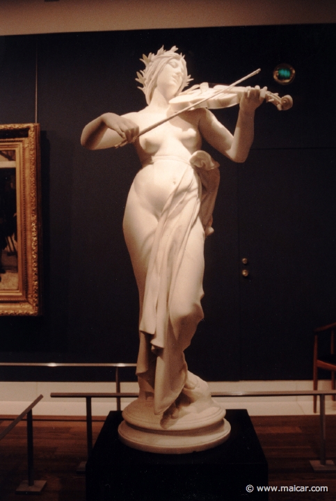 5010.jpg - 5010: Eugène Delaplanche 1836-1891: Music, 1877. Ny Carlsberg Glyptotek, Copenhagen.