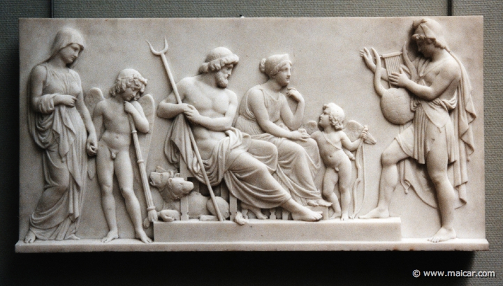 5132.jpg - 5132: H. W. Bissen, 1798-1868: Orpheus pleading with Pluto and Proserpina to restore Eurydice to him, 1831. Ny Carlsberg Glyptotek, Copenhagen.