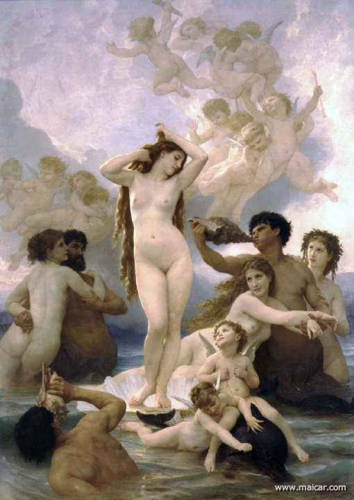 bouguereau002.jpg - bouguereau002: William-Adolphe Bouguereau (1825-1905): La Naissance de Vénus (1879).