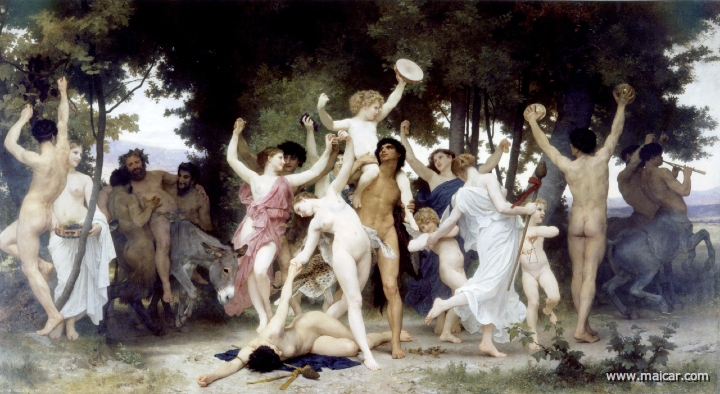 bouguereau005.jpg - bouguereau005: William-Adolphe Bouguereau (1825-1905): La jeunesse de Bacchus.