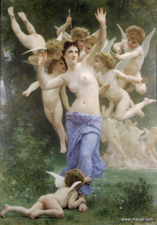 bouguereau025.jpg - bouguereau025: William-Adolphe Bouguereau (1825-1905): Le Guêpier (1892).