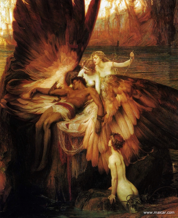 draper002.jpg - draper002: Herbert James Draper (1863 – 1920): The Lament for Icarus.