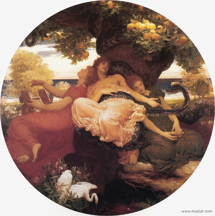 leighton001.jpg - leighton001: Frederic Leighton (1830-1896): The Garden of the Hesperides (c. 1892).