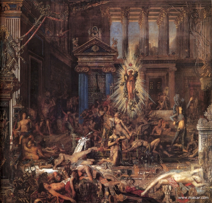 moreau015.jpg - moreau015: Gustave Moreau (1826-1898): The Suitors (1868).