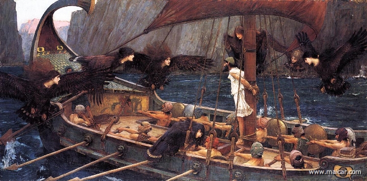 waterhouse004.jpg - waterhouse004: John William Waterhouse (1849-1917): Ulysses and the Sirens (1891).