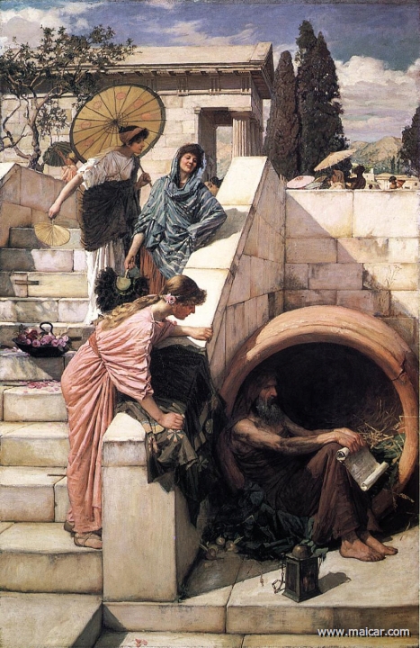 waterhouse007.jpg - waterhouse007: John William Waterhouse (1849-1917): Diogenes (1882).