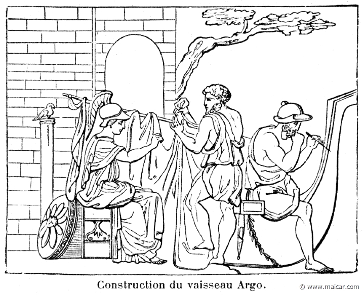 comm323.jpg - comm323: Construction du vaisseau Argo. Info n/a. P. Commelin, Mythologie Grecque et Romaine, Éditions Garnier Frères, Paris.