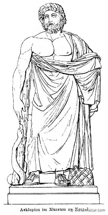 RI.1-0634.jpg - RI.1-0634: Asclepius. Naples.Wilhelm Heinrich Roscher (Göttingen, 1845- Dresden, 1923), Ausfürliches Lexikon der griechisches und römisches Mythologie, 1884.