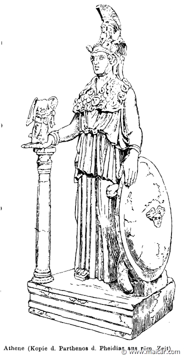 RI.1-0698.jpg - RI.1-0698: Athena Parthenos.Wilhelm Heinrich Roscher (Göttingen, 1845- Dresden, 1923), Ausfürliches Lexikon der griechisches und römisches Mythologie, 1884.