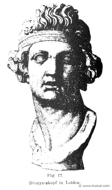 RI.1-1128.jpg - RI.1-1128: Head of Dionysus. Asia Minor, 200 BC.Wilhelm Heinrich Roscher (Göttingen, 1845- Dresden, 1923), Ausfürliches Lexikon der griechisches und römisches Mythologie, 1884.