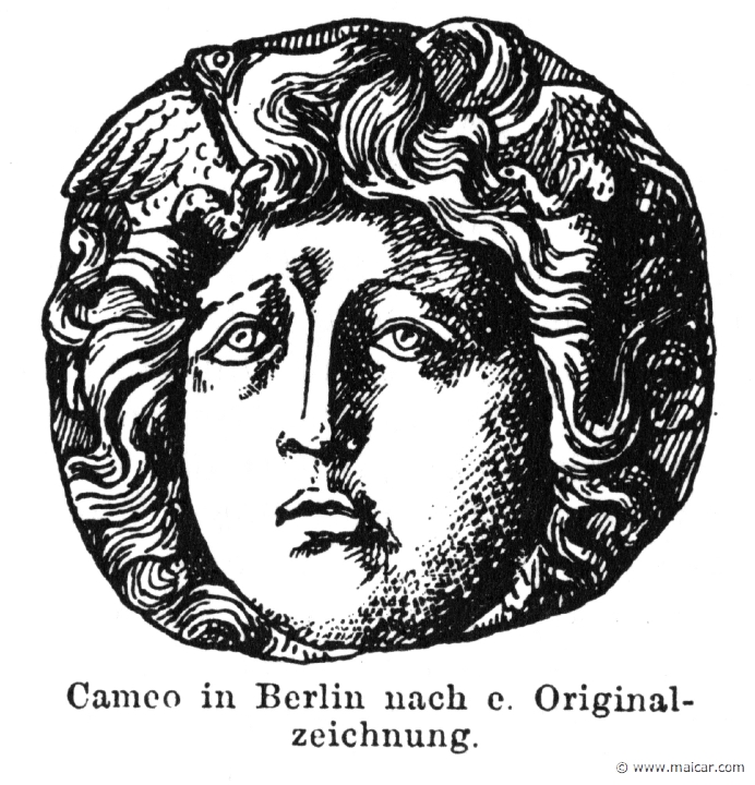 RI.2-1724.jpg - RI.2-1724: The Gorgon (Medusa). Cameo.Wilhelm Heinrich Roscher (Göttingen, 1845- Dresden, 1923), Ausfürliches Lexikon der griechisches und römisches Mythologie, 1884.