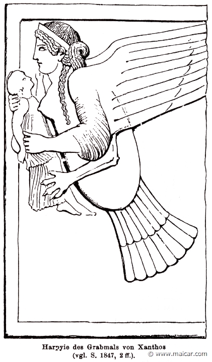 RI.2-1846.jpg - RI.2-1846: Harpy.Wilhelm Heinrich Roscher (Göttingen, 1845- Dresden, 1923), Ausfürliches Lexikon der griechisches und römisches Mythologie, 1884.