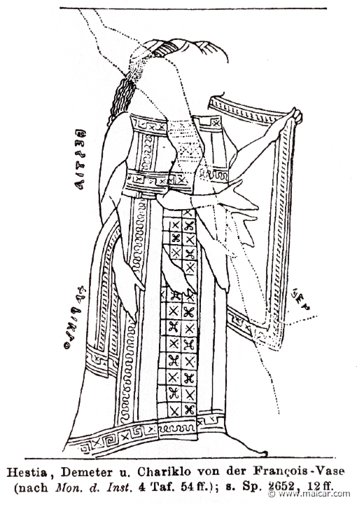 RI.2-2650.jpg - RI.2-2650: Hestia, Demeter and Chariclo.Wilhelm Heinrich Roscher (Göttingen, 1845- Dresden, 1923), Ausfürliches Lexikon der griechisches und römisches Mythologie, 1884.