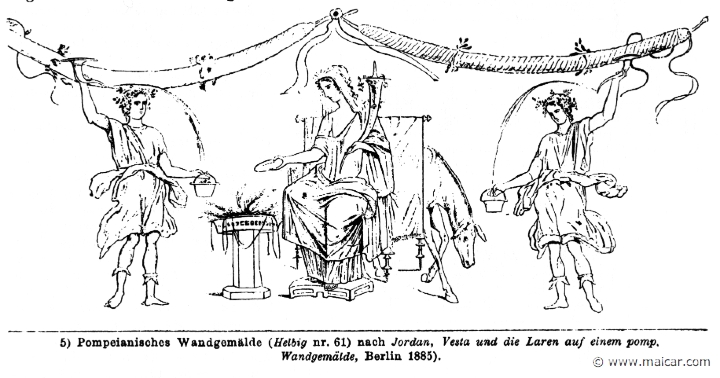 RII.2-1894.jpg - RII.2-1894: Vesta and the Lares.Wilhelm Heinrich Roscher (Göttingen, 1845- Dresden, 1923), Ausfürliches Lexikon der griechisches und römisches Mythologie, 1884.