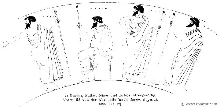 RII.2-2187.jpg - RII.2-2187: Orneus, Pallas, Nisus, and Lycus.Wilhelm Heinrich Roscher (Göttingen, 1845- Dresden, 1923), Ausfürliches Lexikon der griechisches und römisches Mythologie, 1884.