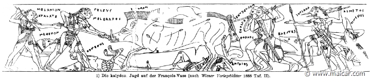 RII.2-2610.jpg - RII.2-2610: The Calydonian Hunters.Wilhelm Heinrich Roscher (Göttingen, 1845- Dresden, 1923), Ausfürliches Lexikon der griechisches und römisches Mythologie, 1884.