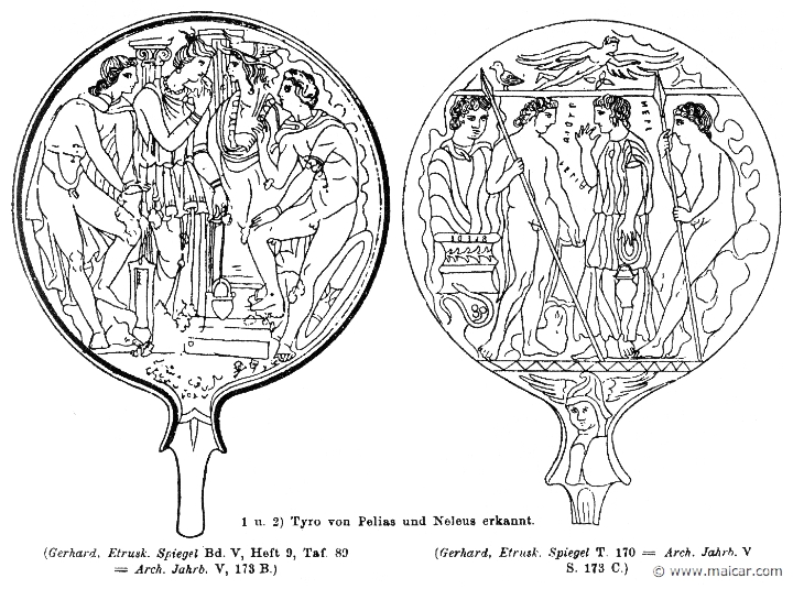 RIII.1-0105.jpg - RIII.1-0105: Pelias and Neleus recognize Tyro.Wilhelm Heinrich Roscher (Göttingen, 1845- Dresden, 1923), Ausfürliches Lexikon der griechisches und römisches Mythologie, 1884.